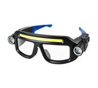 Lunettes Lampe Torche Lunettes de Sécurité au Travail à Capteur de | Éclairage LED rechargeable Pour usine extérieur nuit réparation voiture garage atelier chantier