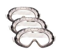3M 2890S Lunettes-masque AS/AF/UV, PC, sans fentes d'aération (étanches aux gaz), articulations réglables x1 morceau