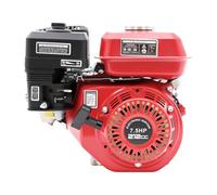 LUNICASHA 7,5 CV Moteur Thermique - 4 Temps Mini Moteur Thermique - 1 Cylindre Moteur à Essence avec Alarme d'Huile - Moteur Sur pied 212CC Refroidi Par Air
