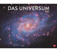 L'Univers Calendrier 2025 : calendrier photo avec galaxies spirales et planètes voisines. Calendrier mural 2025 format poster avec photos du télescope spatial Hubble.