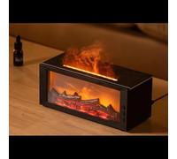 LUNO Welfare Diffuseur Flamme 300 ML - Effet Cheminée LED & Télécommande