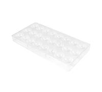 Luntfeiy 24 Trous Demi Chocolat Moule Polycarbonate - Barre Chocolat et Bonbons Fabricant - Moule à Pâtisserie