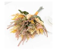 LuoAXINN Branches de Fleurs artificielles Fleur de Lavande Artificielle, décoration Table d'automne for Mariage, Bouquet mariée(Orange Yellow)
