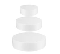 LuoAXINN Faux gâteaux en Mousse Faux gâteaux Ronds en Mousse, 3 pièces, Moule à gâteau factice, Affichage de Mariage, Pratique décoration, Accessoires d'affichage Plusieurs Niveaux, Faux