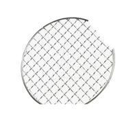 LuoAXINN Grille de Barbecue Filet de Barbecue Rond en Acier Inoxydable 304, Filets à rôtir, grilles Bacon, Fer, Accessoires antiadhésifs(26CM)
