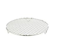 LuoAXINN Grille de Barbecue Filet de Barbecue Rond en Acier Inoxydable, Filets à rôtir, Outil Gril Bacon, Fer antiadhésifs, Tapis, Grille, Accessoire Plein air(295mm)