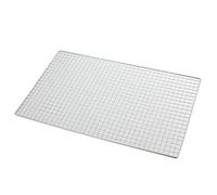 LuoAXINN Grille de Barbecue Filet de Grille en Acier Inoxydable for Barbecue, 1 pièce, for Feux Camp, Excursions sur Le Terrain, Gril Fer, Pique-Nique, Partie extérieure(50x38cm)