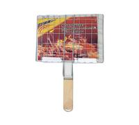 LuoAXINN Grille de Barbecue Tapis for Barbecue, Panier à Griller antiadhésif, Viande, légumes, Steak, Pique-Nique, Outil de, Doublure Feuille Gril résistante la Chaleur(21.5x19x39.5cm)