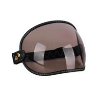 LuoAXINN Lunettes de moto rétro, visière à bulles, for l'extérieur | Pare-brise de protection UV coloré for casques demi-visage