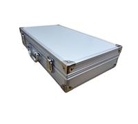 LuoAXINN Mallette en aluminium Boîte à outils en alliage d'aluminium, boîte instruments Portable, fichiers, de rangement du matériel avec éponge