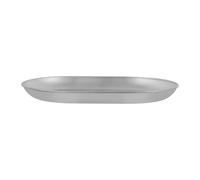 LuoAXINN Plateau de service en acier inoxydable Bassine à soupe portable en acier inoxydable 304 for voyage, camping, usage domestique, grande, petite assiette peu profonde(1PCS 16.5 23 1.8CM)