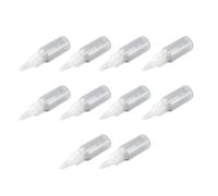 Luocute 10 Pièces 30 Ml Flacon Doseur Vide pour Peinture avec Graduation | Récipient rechargeable gradué, pointe de distribution de précision, stockage de peinture de laboratoire, boule de mélange à