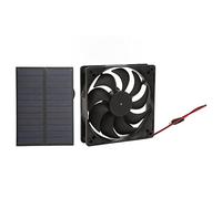 Luocute 12V 3W Panneau Solaire Kit Ventilateur, Monocristallin Ventilateur | Ventilateur solaire portable pour camping-cars, caravanes, animaleries, toilettes, serres, avec régulateur USB