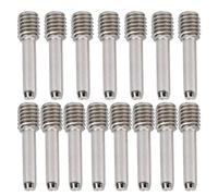 Luocute 15 Pièces Vis M4 Hexagonales, Acier Inoxydable, Sans Tête (15,4 mm) | Kit d\'accessoires de quincaillerie de voiture RC, argent, résistant à la Torsion, adapté aux modèles axiaux HSP HPI,