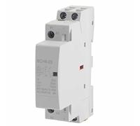 Luocute 2P 25A Contacteur AC, 1NO 1NC Montage sur Rail DIN | Contacteur domestique avec bobine à faible bruit, pour le contrôle électrique et l\'éclairage domestique