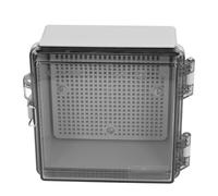 Luocute Boîte de Jonction étanche, Couvercle à Charnière Transparent IP67, Boîtier électrique Extérieur en Plastique ABS, Boîte de Jonction électrique avec Plaque de Montage pour Contrôle d'éclairage