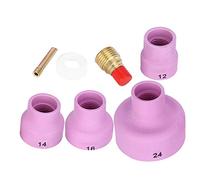 Luocute Buses en Céramique pour Sablage pour Torche de Soudage WP-9/20, | Buses en céramique d\'alumine, électrode de 2,4 mm, résistantes à l\'usure, pour équipement de sablage, coulée métallurgique