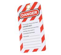 Luocute Cadenas de Consignation, 30 Pièces, PVC Réinscriptible, Anneau en | Étiquettes d\'avertissement de sécurité, écriture double face, pour centrales chimiques industrielles, mines de charbon de