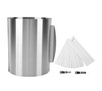 Luocute Cercle à Gâteau Ajustable 20cm, pour Layer Cakes | Réglable 16-30 Cm, Acier de qualité Alimentaire, Passe au Lave-vaisselle, pour Mousses et Desserts Hauts, avec 4 Grattoirs