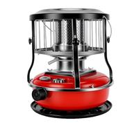 Luocute Chauffage au Kérosène, Réservoir de Carburant de 4,6 L, Chauffage Radiant Portable sans Fil de 16 à 21 Heures avec Support Réglable en Hauteur et Grille de sécurité, pour Tente (rouge)