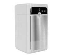 Luocute Climatiseur de Bureau avec Affichage de L'horloge, Refroidisseur D'air Personnel Rechargeable 3000 MAh, Réservoir D'eau de 500 Ml, 3 Vitesses, Type C, pour Maison, Bureau,