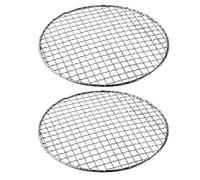 Luocute Ensemble de 2 Grilles de Refroidissement Rondes pour la | Grille de Gril en Acier Inoxydable, Résistante à la Rouille pour la Circulation de L'air, Cuisson à la Vapeur pour la