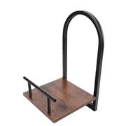 Luocute Étagère Murale pour Jardinière pour Plantes D'intérieur, capacité | Conception Peu Encombrante, Garde-corps Empêchant les Chutes, Support Flottant Rustique en Bois et en Métal pour Balcon de