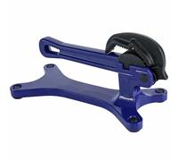 Luocute Étau à Tuyau Portable, Mâchoire Antidérapante 1/8-1 1/2 Po | Poignée Longue Ergonomique, Résistance à la Traction de 500 PSI, Repose-pieds Antidérapants, pour Filetage de Tuyaux de