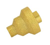 Luocute Foret étagé Diamant 20-50mm, Alésoir chanfreiné brasé | Alésoir conique multicouche avec tige M14 pour carrelage, marbre et béton