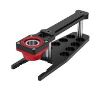 Luocute Gabarit de Guidage de Perçage Vertical Plat, pour le Travail du | Gabarit de Chevilles en Alliage D'aluminium avec Foret de 6, 8, 10mm, pour la Réparation de Meubles, Affleurant contre la
