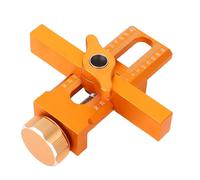 Luocute Gabarit de Montage de Porte D'armoire, Kit de Localisation D'installation de Bras Réglable en Alliage D'aluminium avec Forets de 6 Mm, 8 Mm et 10 , Alignement sans Effort pour