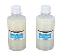 Luocute Glaçage à L'argile séché à L'air, Scellant Protecteur en | Vernis à L'argile pour Plâtre, Bois, Bijoux et Travaux Manuels en Métal, Finition Brillante Transparente, 2 X 250 Ml
