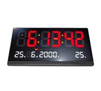 Luocute Horloge Murale Numérique LED, Affichage de la Température du Calendrier sur Grand écran