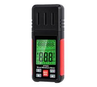 Luocute Humidimètre Numérique, Détecteur d'humidité du Bois avec écran LCD rétroéclairé 3 Couleurs, Verrouillage des Données, Fonction MIN, Arrêt Automatique, pour Brique de Béton de Bois (Tu obéiras)
