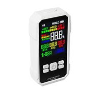 Luocute Hydromètre sans Broches, Non Destructif (WHITE) | Détecteur d'humidité du Bois pour Cloisons Sèches, Bois, Carton, écran LCD Couleur avec Enregistrement à une Touche, Arrêt