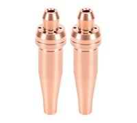 Luocute Jeu de Pointes de Coupe en Acétylène, 2 Pièces Buse en Cuivre | Remplacement pour Kit de Torche à Usage Moyen, Nettoyeur en Laiton, Tôle de Réparation Automobile, Maison, Garage,