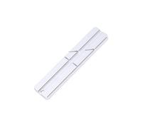 Luocute Jeu D'épissage de Ruban, Alliage D'aluminium usiné CNC 10 Pouces | Plaque de Montage pour Bande à Bobine Ouverte, Guide de Coupe à 45 Degrés et 90 Degrés pour Bande de 1/8 Pouce, Compatible