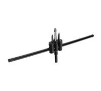 Luocute Kit de Scie Cloche Réglable, Coupe Ronde en Acier allié (30-300MM) | Coupe-trou Réglable pour une Profondeur de Perçage de 3 à 50 Mm, Coupe à Double Lame pour Panneau en Plastique et