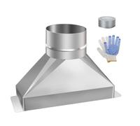 Luocute Kit de Ventilation pour -ondes en Alliage de Zinc, Forme D'entonnoir (4 pouces)