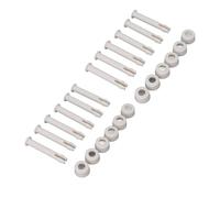 Luocute Lot de 12 Kit de Raccord de Piscine, Boulon à Goupille en PVC, | Ensemble de matériel de support de piscine, PVC écologique, léger et portable, fixation ferme, installation facile,
