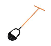 Luocute Manuel Coupe-Bordure Demi-Lune Dent de Scie Long Manche Marchepied | Coupe-herbe manuel avec poignée de 37,8 pouces, coupe-bordure de jardin pour trottoir, allée, Patio, jardin