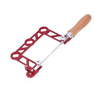 Luocute Mini Scie à Copier, Forme en U, Manche en Bois, Lame en Acier | Mini scie à main avec cadre en alliage d\'aluminium, poignée ergonomique, Tension de lame facile, pour la fabrication de