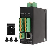 Luocute Module D'E/S Distance Ethernet Modbus 8 Canaux DIN DO AIN (4-20mA) | Acquisition de Données Industrielles, Coque Métallique, Protection IP30, Tension Large DC 9 à 36 V, Port D'extension RS485