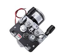 Luocute Moteur à 4 rouleaux, 15 kg MIG MAG Soudeur Dévidoir de fil 70 W 2-18 m Vitesse min réglable avec roues de 30 x 10 x 12 mm, pour fils fourrés en acier et aluminium de 0,8 à 1,0 mm