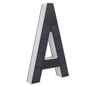 Luocute Numéro de Maison Solaire, Lettre A de 9 Pouces, Détection | Panneau D'adresse Lumineux à LED, Construction PC ABS étanche IP44, Lueur Chaude pour Maison, Hôtel, Magasin, Garage, 6 à