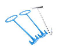 Luocute Panier de Skimmer avec Poignée en Acier Inoxydable, Crochet en T | Outil de Retrait de Débris en Plastique et Acier Inoxydable, Garde les Mains Propres et Sûres, S'adapte à la Plupart des