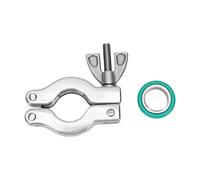 Luocute Pince à Vide KF16, avec Anneau de Centrage et Joint Torique FKM, Pince à Charnière à écrou à Oreilles en Acier Inoxydable 304, 4 Pièces