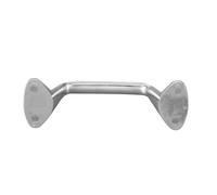 Luocute Poignée de Porte 6in, Acier Inoxydable 316, Brossé, Longueur 150mm | Poignée de main courante de bateau pour salle de bain de Yacht RV, Base de 48mm, trous de 6mm, Surface polie lisse,