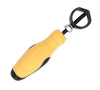 Luocute Poinçon de Frappe à Main, Manche de sécurité en Acier, Support de | Pince à matrice de marquage, perforatrice pour cuir, acier à haute teneur en carbone