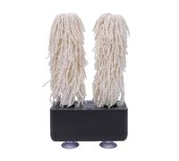 Luocute Polisseuse de Verre électrique 600 Tr/min pour Comptoir de | Double Brosse 600 Tr/min, élimine les Marques et les Résidus de Rouge à Lèvres, Nettoyant à Double Brosse pour Verres à